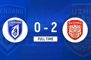 蘇超-蘇州隊(duì)2-0客勝鎮(zhèn)江隊(duì) 4輪不敗暫升第3 鎮(zhèn)江隊(duì)開(kāi)賽6連敗墊底